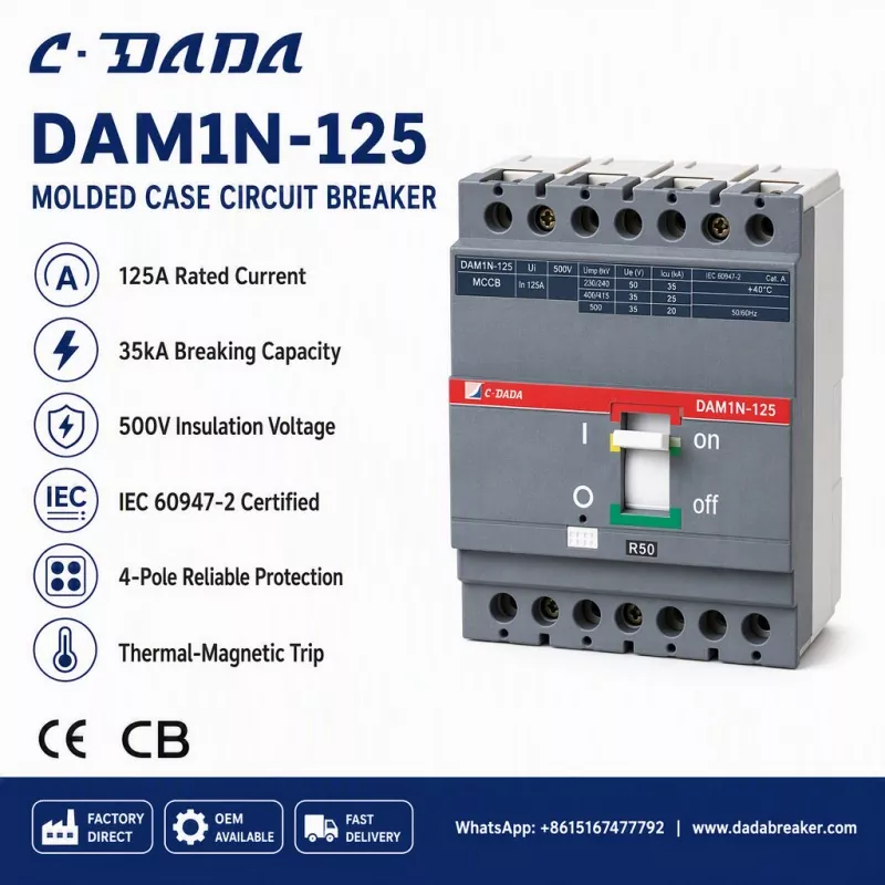 Таъмини якпорчагии зертақсимот: ҳалли C·DADA DAM1N-125 MCCB